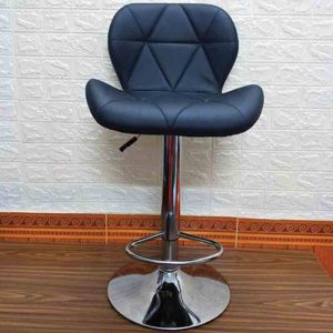 Ghế quầy bar cao cấp, lưng tam giác, chân mạ giá rẻ