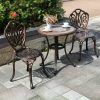 Ghế sân vườn ngoài trời màu đồng